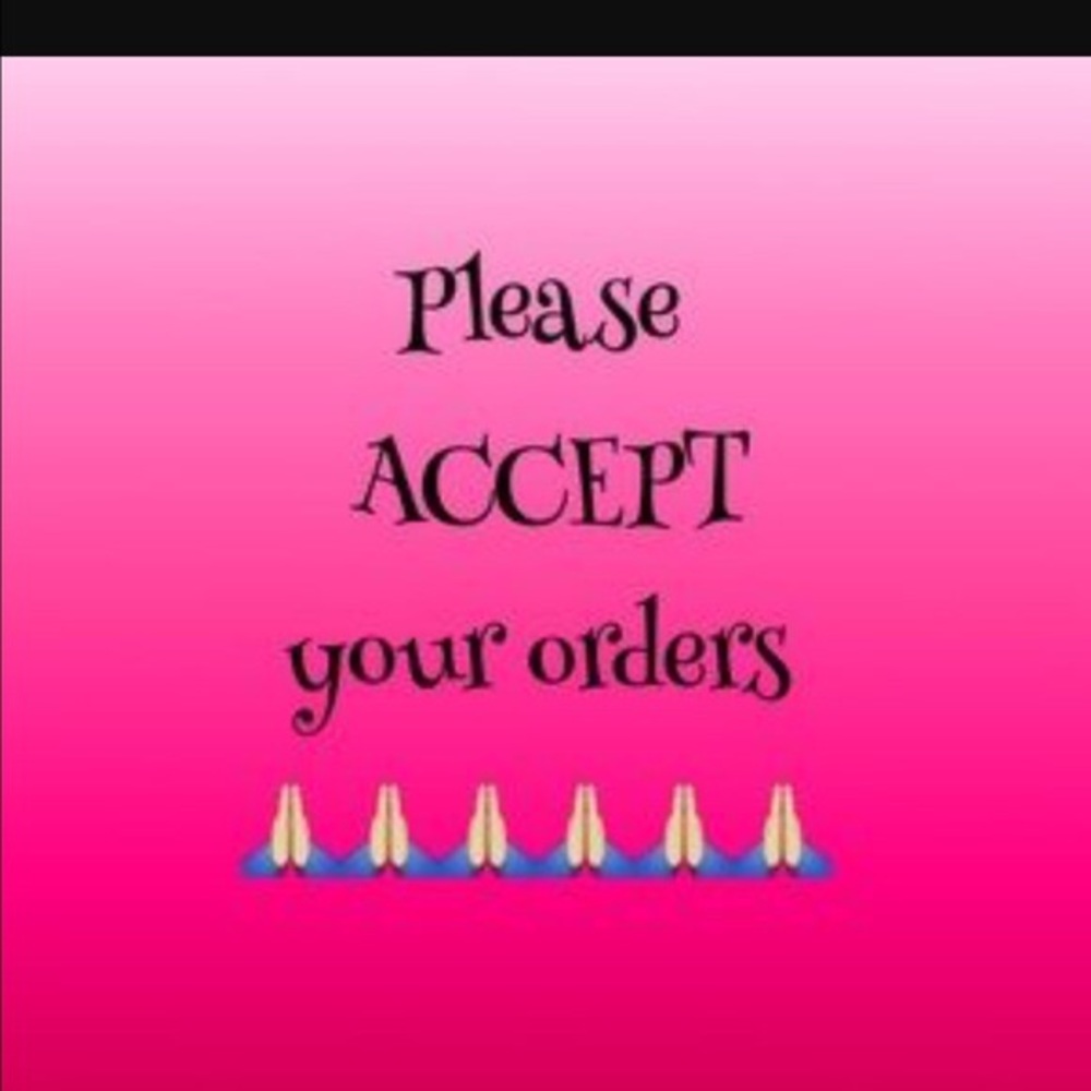 Please accept/rate orders upon receipt